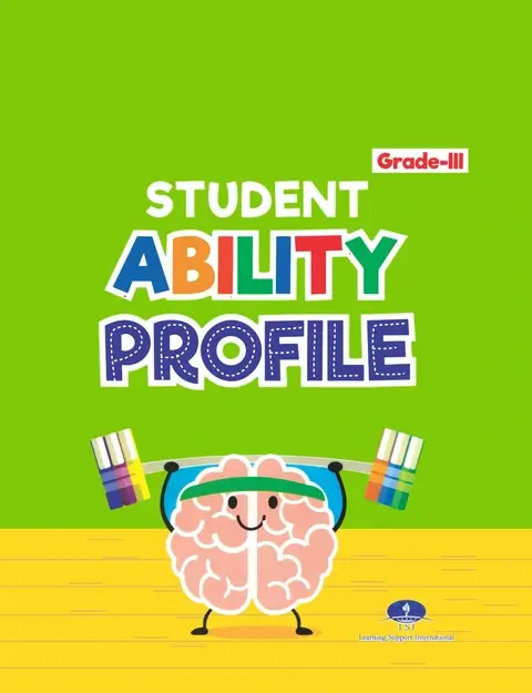 Grade 3 Studnet Ability profile Book Cover for Student ability report card - Grade 3